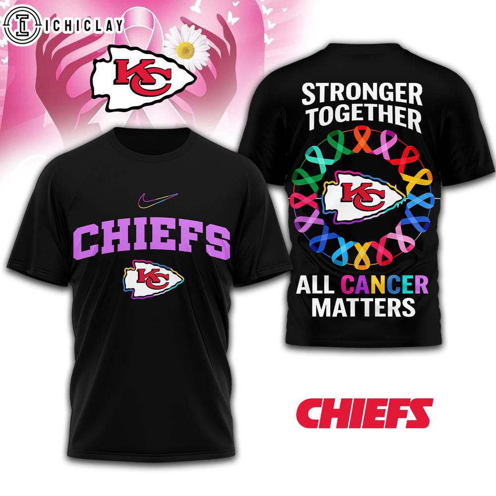 Kansas City Chiefs NFL Stronger Together 3D T-Shirt Kansas City Chiefs NFL Stronger Together 3D T-Shirt