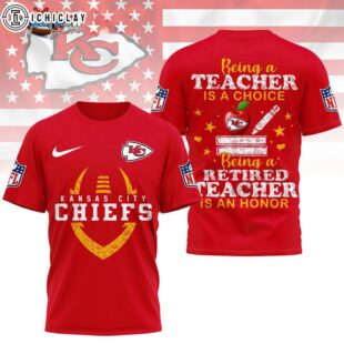 Kansas City Chiefs Retired Teacher All Over Print Shirt