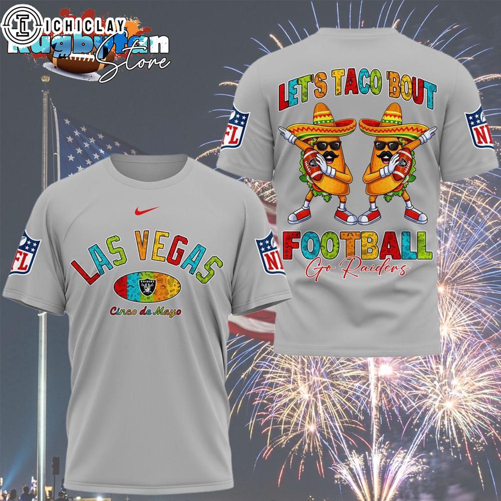 Las Vegas Raiders 2026 NFL Taco Cinco De Mayo All Over Print Shirt Las Vegas Raiders 2026 NFL Taco Cinco De Mayo All Over Print Shirt