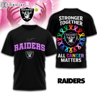 Las Vegas Raiders NFL Stronger Together 3D T-Shirt