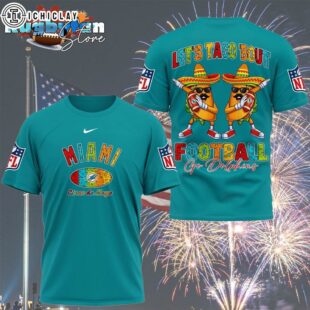 Miami Dolphins 2026 NFL Taco Cinco De Mayo All Over Print Shirt