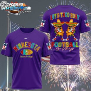 Minnesota Vikings 2026 NFL Taco Cinco De Mayo All Over Print Shirt