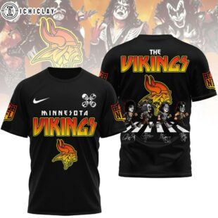 Minnesota Vikings NFL Rock and Roll All Nite 3D T-Shirt
