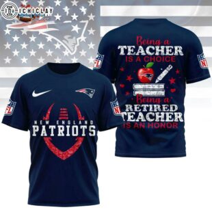 New England Patriots Retired Teacher All Over Print Shirt