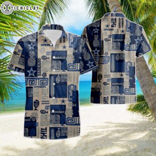 NFL Dallas Cowboys floral tropical Hawaiian Shirts