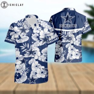 NFL Dallas Cowboys floral tropical hot Hawaiian Shirt FOR FAN