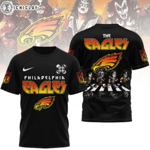 Philadelphia Eagles NFL Rock and Roll All Nite 3D T-Shirt