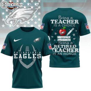 Philadelphia Eagles Retired Teacher All Over Print Shirt
