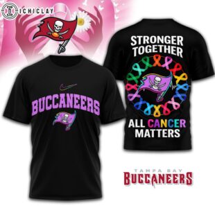 Tampa Bay Buccaneers NFL Stronger Together 3D T-Shirt