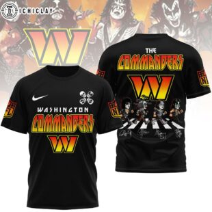 Washington Commanders NFL Rock and Roll All Nite 3D T-Shirt