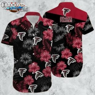 Atlanta Falcons NFL Hibiscus Flowers Summer Beach Hawaiian Shirt
