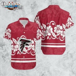Atlanta Falcons NFL Hibiscus Flowers Trendy Summer Gift Hawaiian Shirt