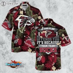 Atlanta Falcons NFL If This Flag Offends You Hawaiian Shirt