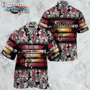 Atlanta Falcons NFL Summer Hawaiian Shirt Floral Pattern Graphic For Sports NFL Hawaiian Shirt