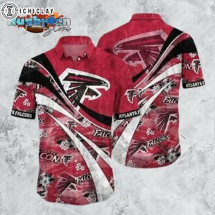 Atlanta Falcons NFL Summer Hawaiian Shirt Floral Pattern Graphic