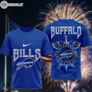 Buffalo Bills Viking Warrior 3D T-Shirt