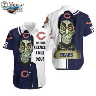 Chicago Bears Haters I Kill You 3D Hawaiian Shirt Print Short Sleeve Hawaiian Aloha Shirt