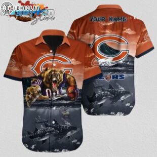 Chicago Bears Hawaiian Shirt NFL Football 3D Print Cheap Hawaiian Shirt