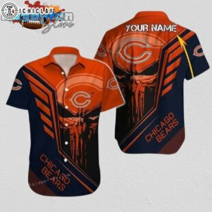 Chicago Bears Hawaiian Shirt NFL Football Button Up Hawaiian Shirt