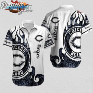Chicago Bears Hawaiian Shirt NFL Football Personalized Aloha Hawaiian Shirt For Mens Womens