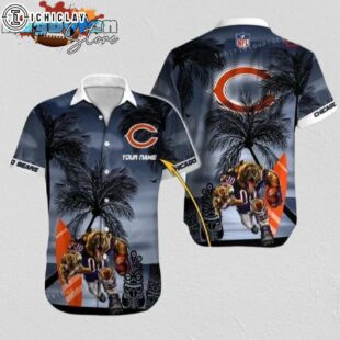 Chicago Bears Hawaiian Shirt NFL Football Personalized Cheap Button Up Hawaiian Shirt