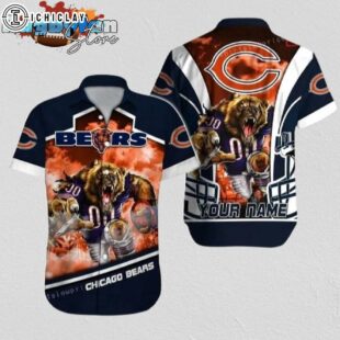 Chicago Bears Hawaiian Shirt NFL Football Personalized Hawaiian Shirt Cheap For Mens Womens