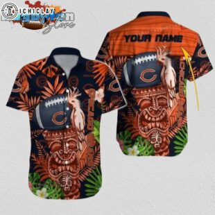 Chicago Bears Hawaiian Shirt NFL Football Print Aloha Hawaiian Shirt For Mens Womens