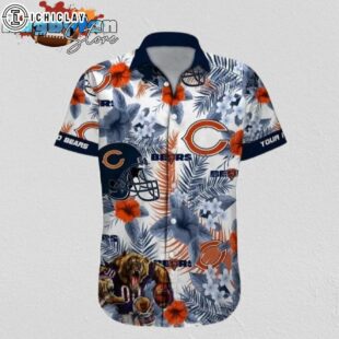 Chicago Bears Hawaiian Shirt NFL Football Print Hawaiian Shirt Cheap For Mens Womens