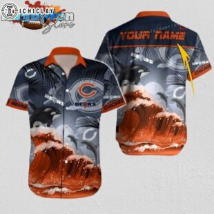 Chicago Bears Hawaiian Shirt NFL Football Print Hawaiian Shirt For Men And Women