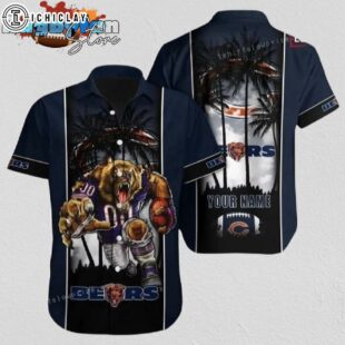 Chicago Bears Hawaiian Shirt NFL Football Print Personalized Cheap Hawaiian Shirt For Men Women