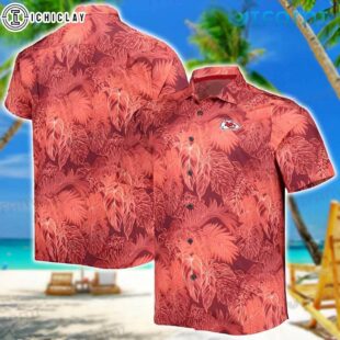 Chiefs Hawaiian Shirt Palm Leaves Pattern Unique Kansas City Chiefs Gift