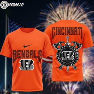 Cincinnati Bengals Viking Warrior 3D T-Shirt