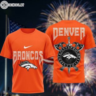 Denver Broncos Viking Warrior 3D T-Shirt