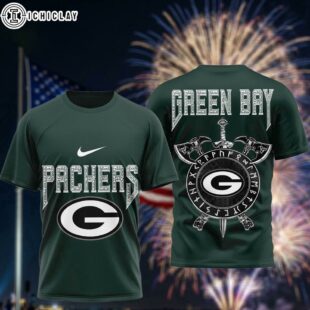 Green Bay Packers Viking Warrior 3D T-Shirt