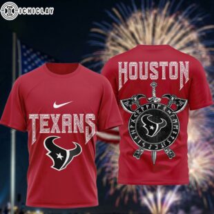 Houston Texans Viking Warrior 3D T-Shirt
