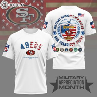 San Francisco 49ers NFL Military Appreciation Month 3D T-Shirt For Fans