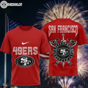 San Francisco 49ers Viking Warrior 3D T-Shirt