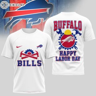 Buffalo Bills NFL Happy Labor Day 3D T-Shirt