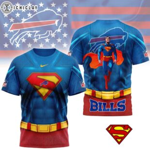 Buffalo Bills Superman 3D T-Shirt