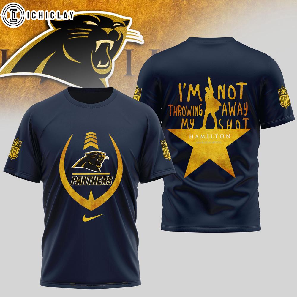 Carolina Panthers NFL Hamilton 3D T-Shirt Carolina Panthers NFL Hamilton 3D T-Shirt