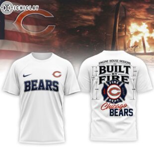 Chicago Bears NFL Built By Courage Game 3D T-Shirt