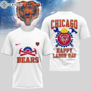 Chicago Bears NFL Happy Labor Day 3D T-Shirt