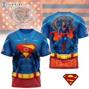 Chicago Bears Superman 3D T-Shirt