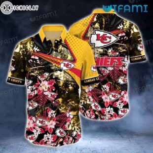 Chiefs Hawaiian Shirt Tropical Flower Pattern Kansas City Gift