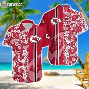 Chiefs Hawaiian Shirt Turtle Tropical Leaves Kansas City Gift
