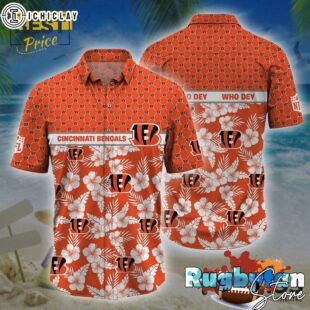 Cincinnati Bengals NFL Palm Leaves Hawaiian Shirt