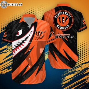 Cincinnati Bengals NFL Shark Summer Hawaiian Shirt For Fans
