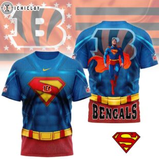 Cincinnati Bengals Superman 3D T-Shirt