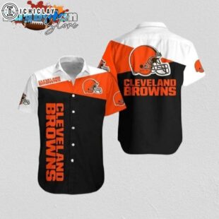 Cleveland Browns Classic Block Hawaiian Shirt Cleveland Browns Aloha Shirt