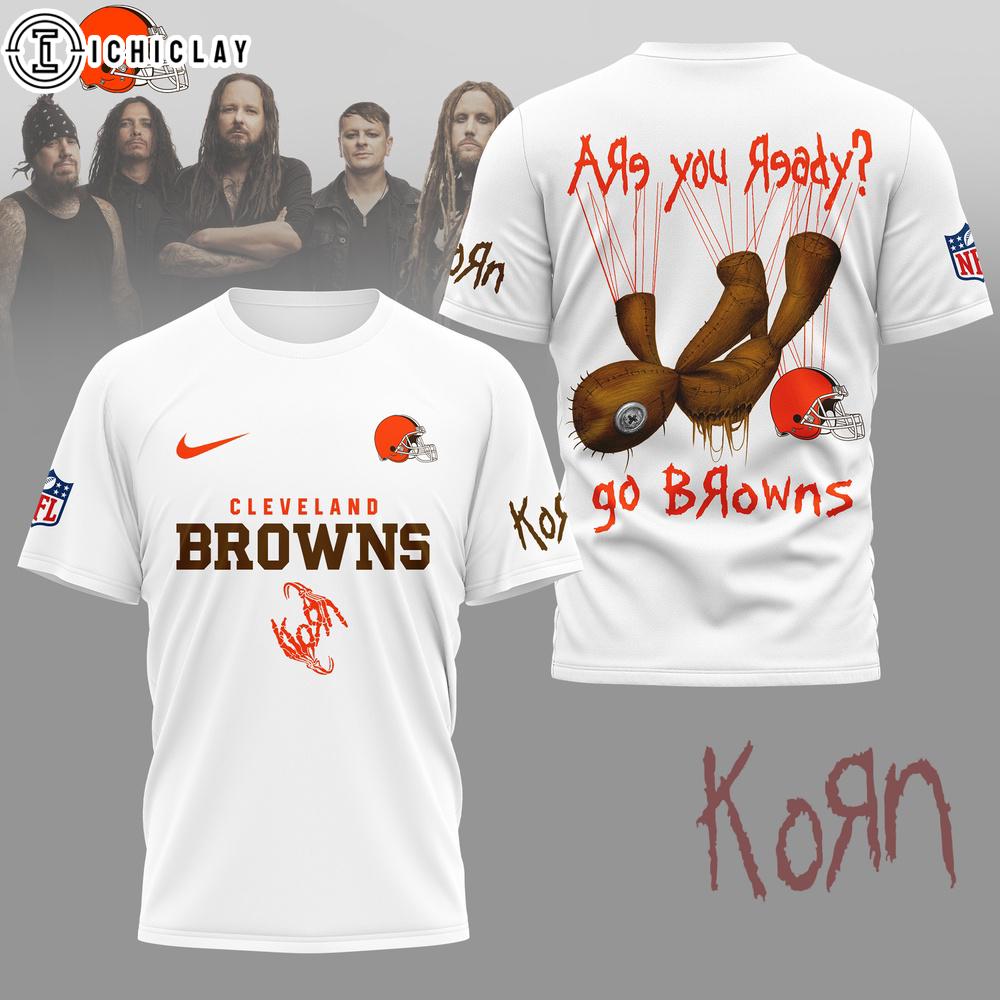 Cleveland Browns NFL Korn Fan 3D T-Shirt Cleveland Browns NFL Korn Fan 3D T-Shirt